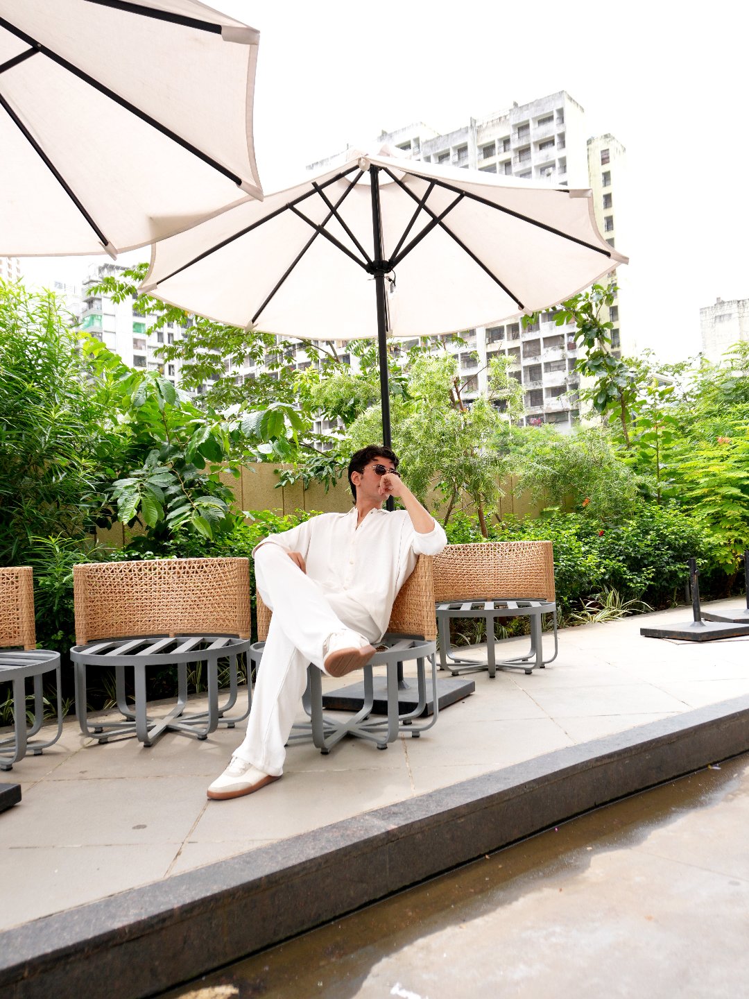 DOLMAN WHITE TEXTURED CO-ORD SET NEW EDITION