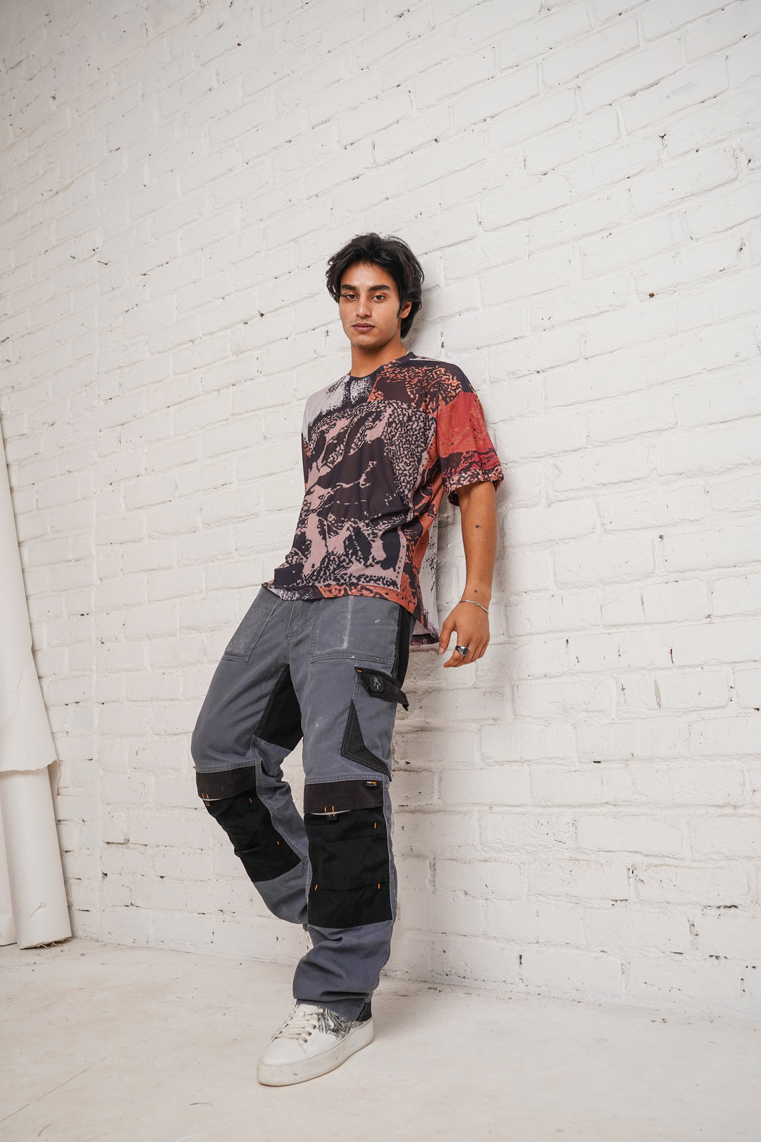 IRIS RUST MESH TEE