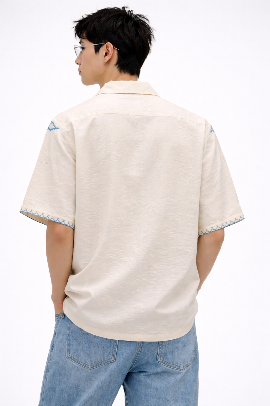 Floral Heritage crush effect shirt