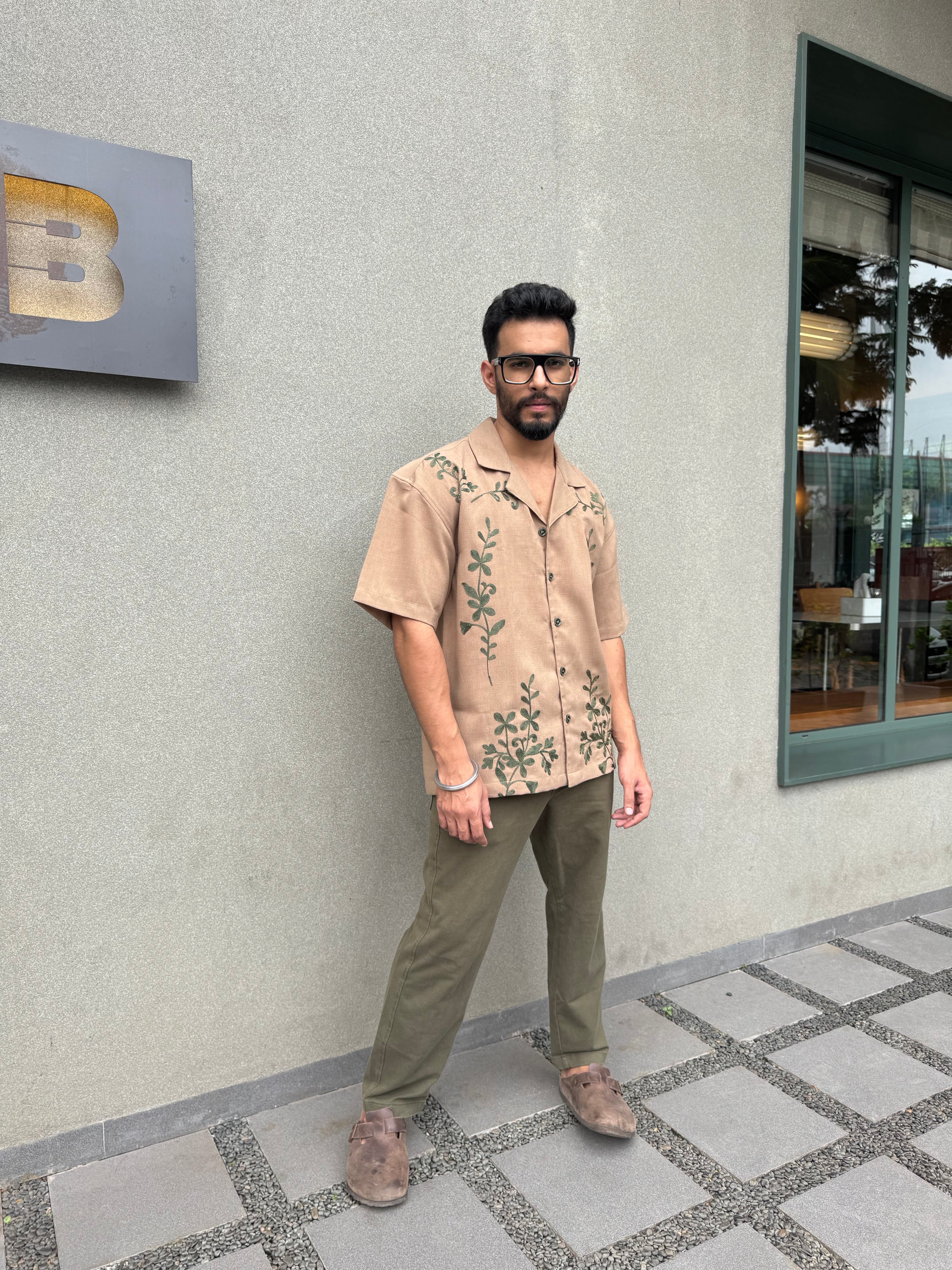 MOONLIT VINES SHIRT MUD