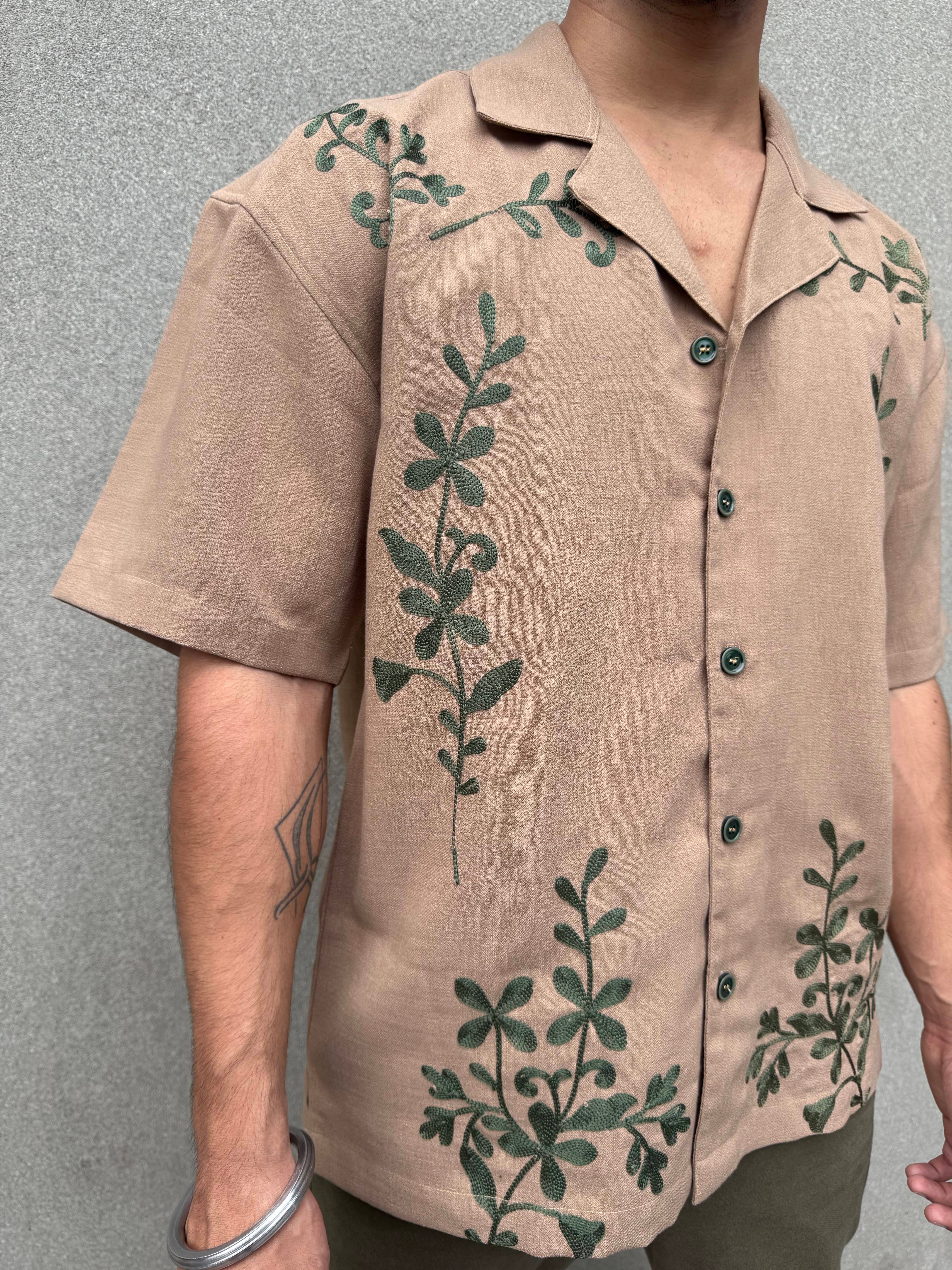 MOONLIT VINES SHIRT MUD