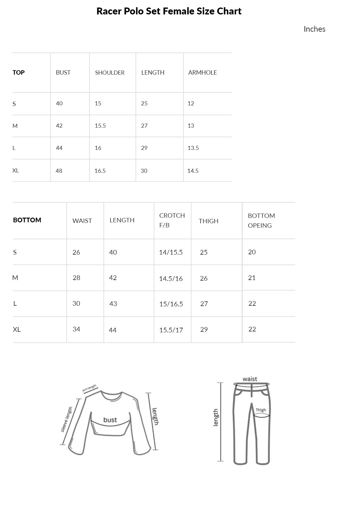 Racer Polo Set Female