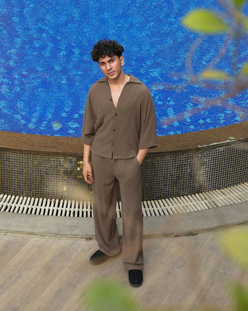 DOLMAN WHITE TEXTURED CO-ORD SET NEW EDITION