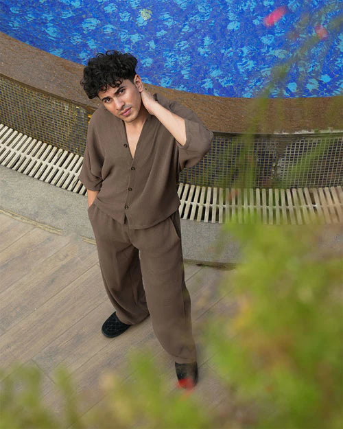 DOLMAN WHITE TEXTURED CO-ORD SET NEW EDITION