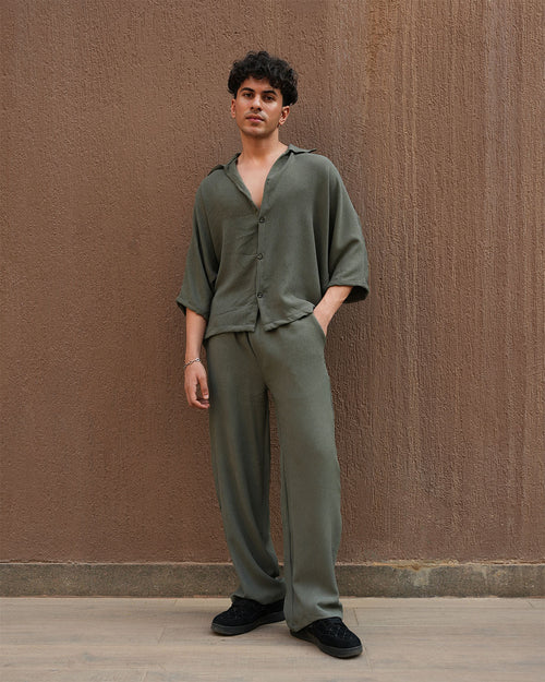 DOLMAN WHITE TEXTURED CO-ORD SET NEW EDITION