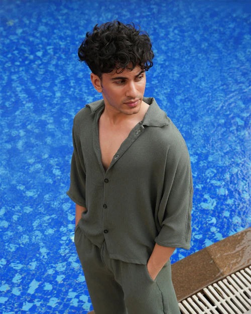 DOLMAN WHITE TEXTURED CO-ORD SET NEW EDITION