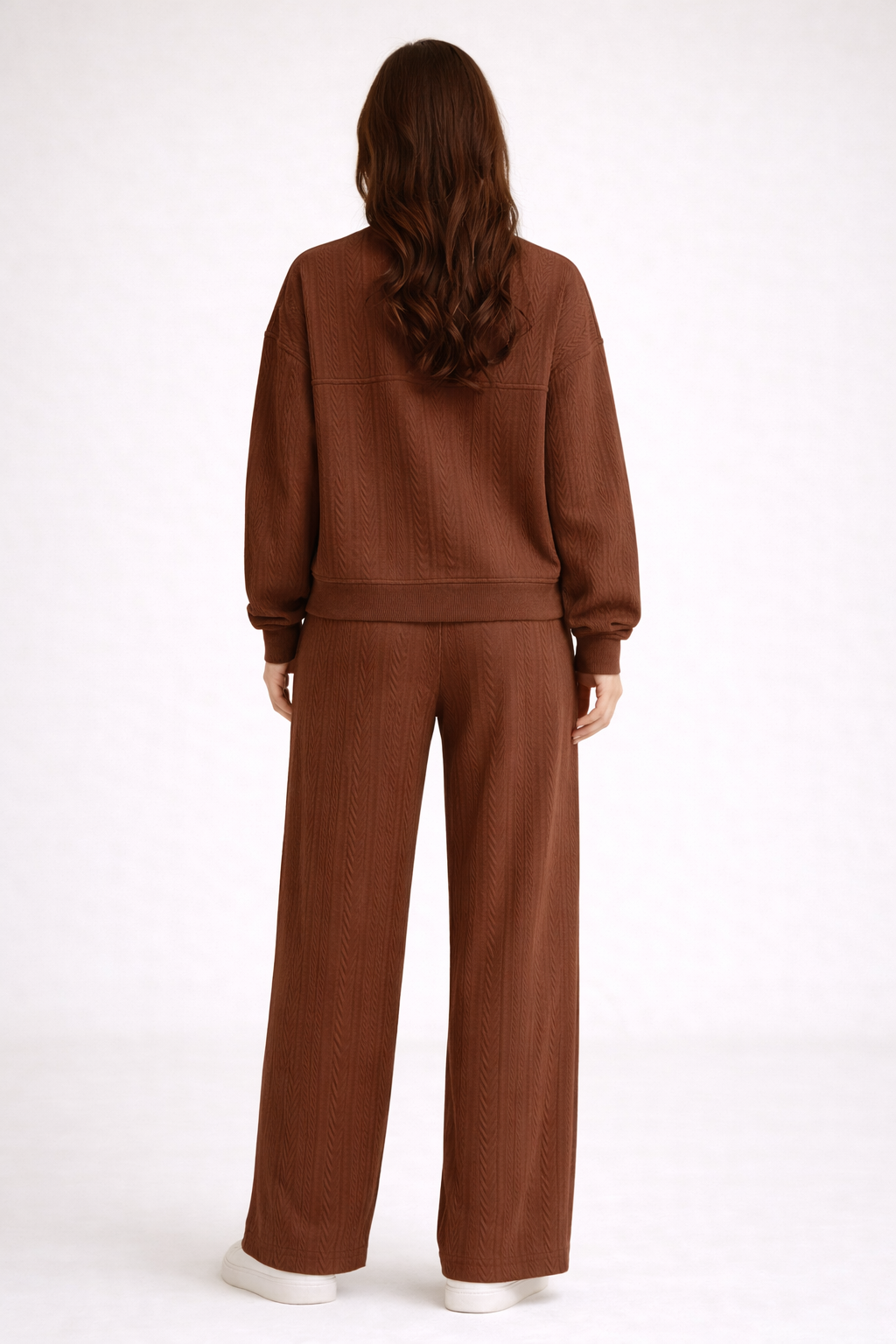 JACQUARD CREW NECK JACKET CO-ORD