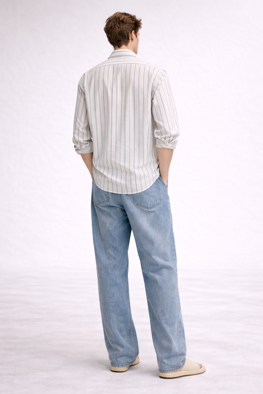 GREEN STRIPED FULLSLEEVE SHIRT