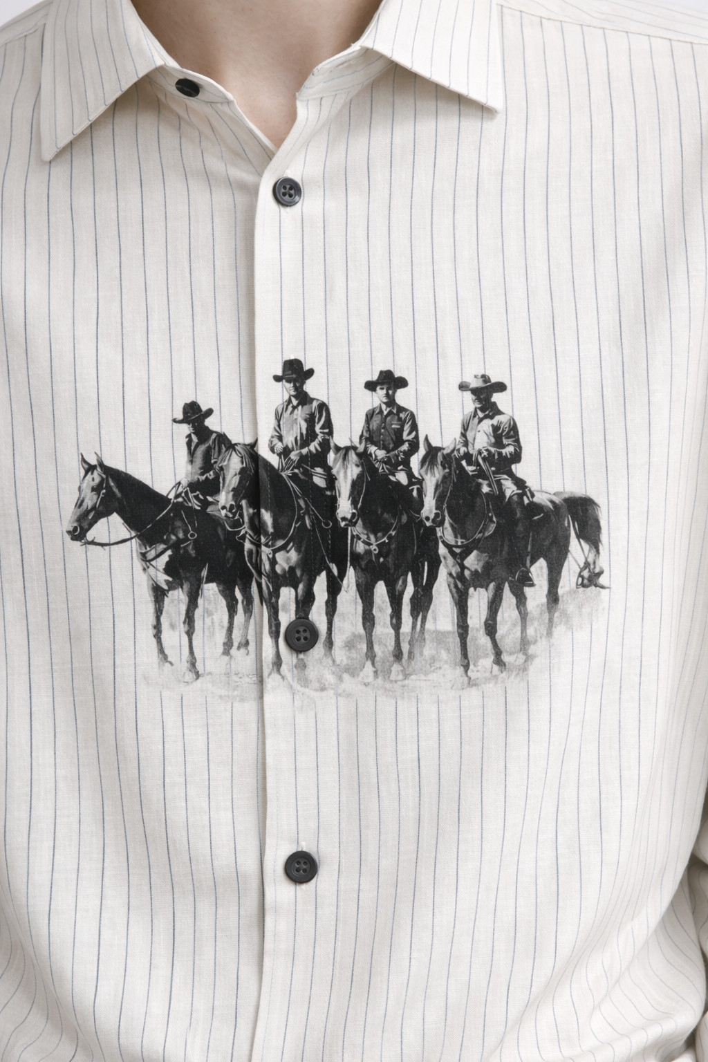 BLACK STRIPED FULL SLEEVE SHIRT