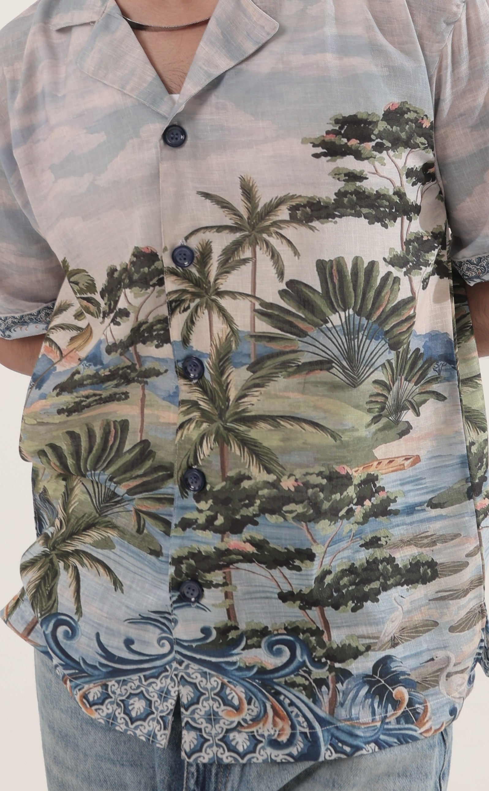 BEACH LINEN OVERSIZED SHIRT