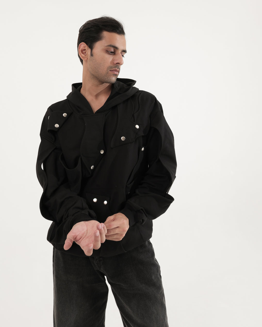 BLACK UNISEX HOODIE