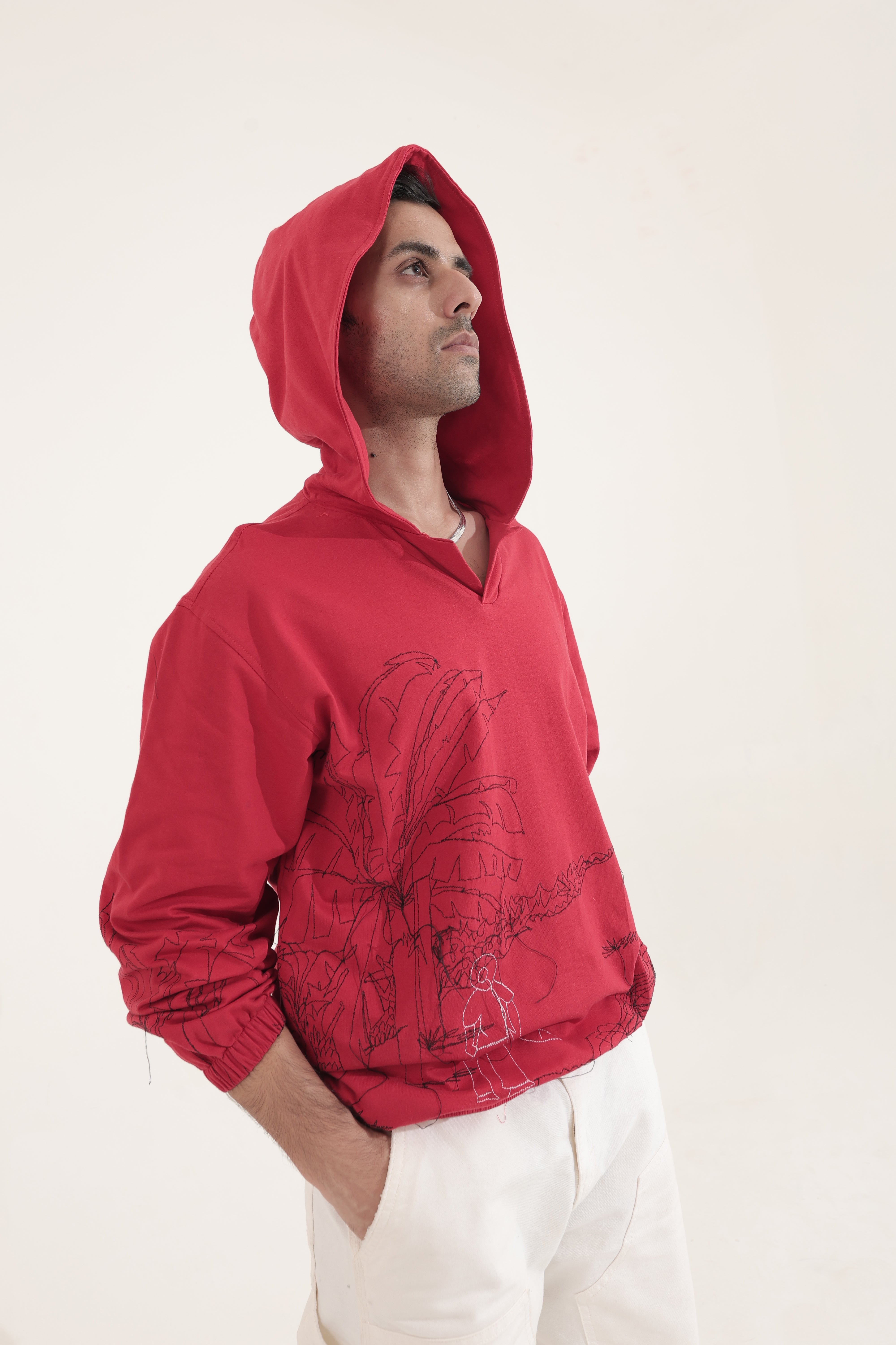 PALM RED HOODIE