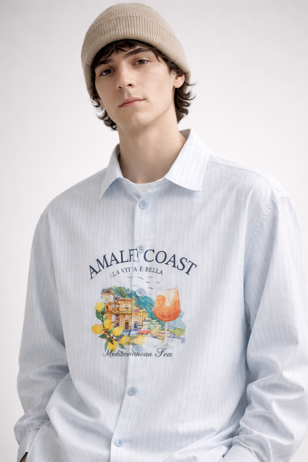 BLUE STRIPED FULL SLEEVE SHIRT