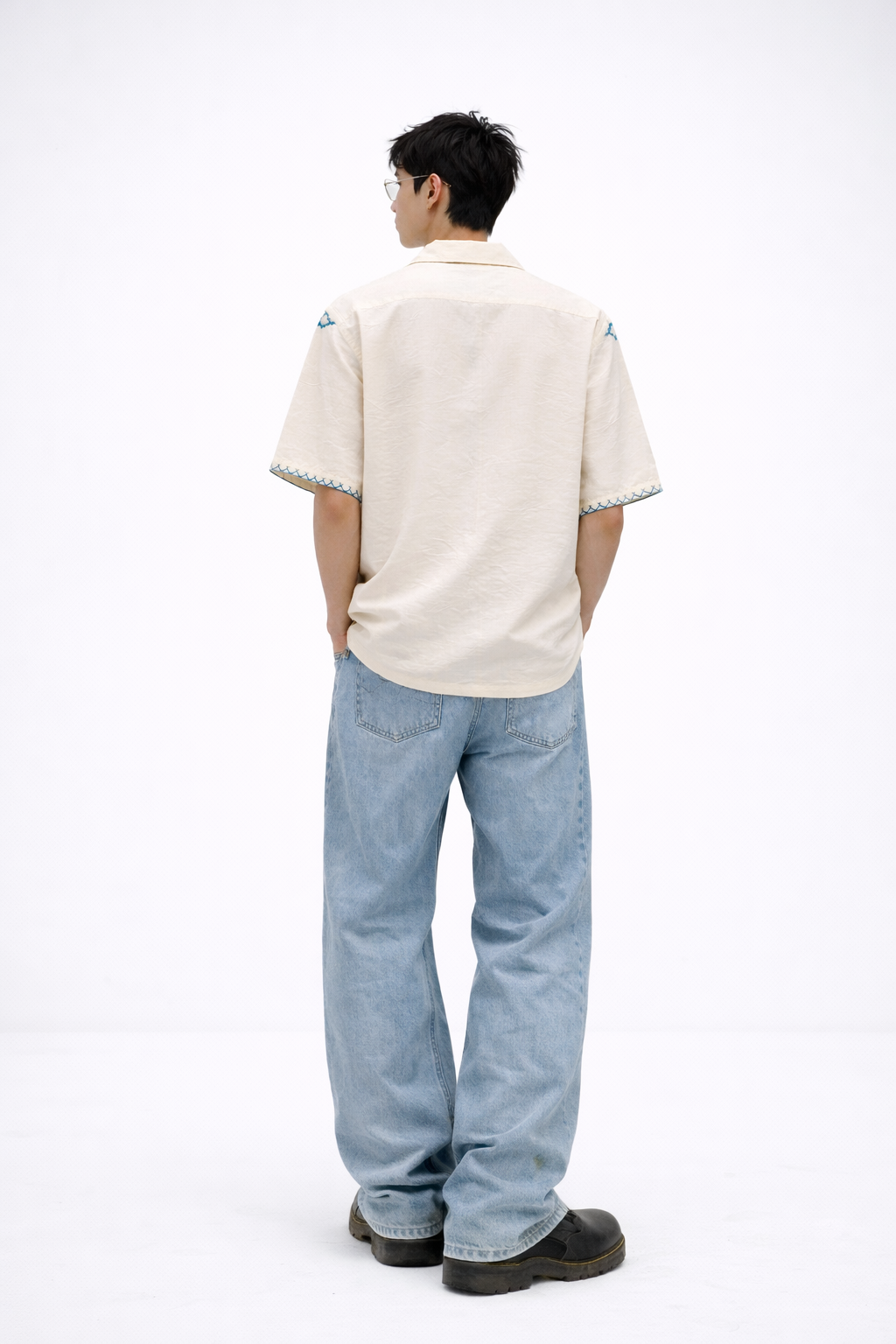 Floral Heritage crush effect shirt