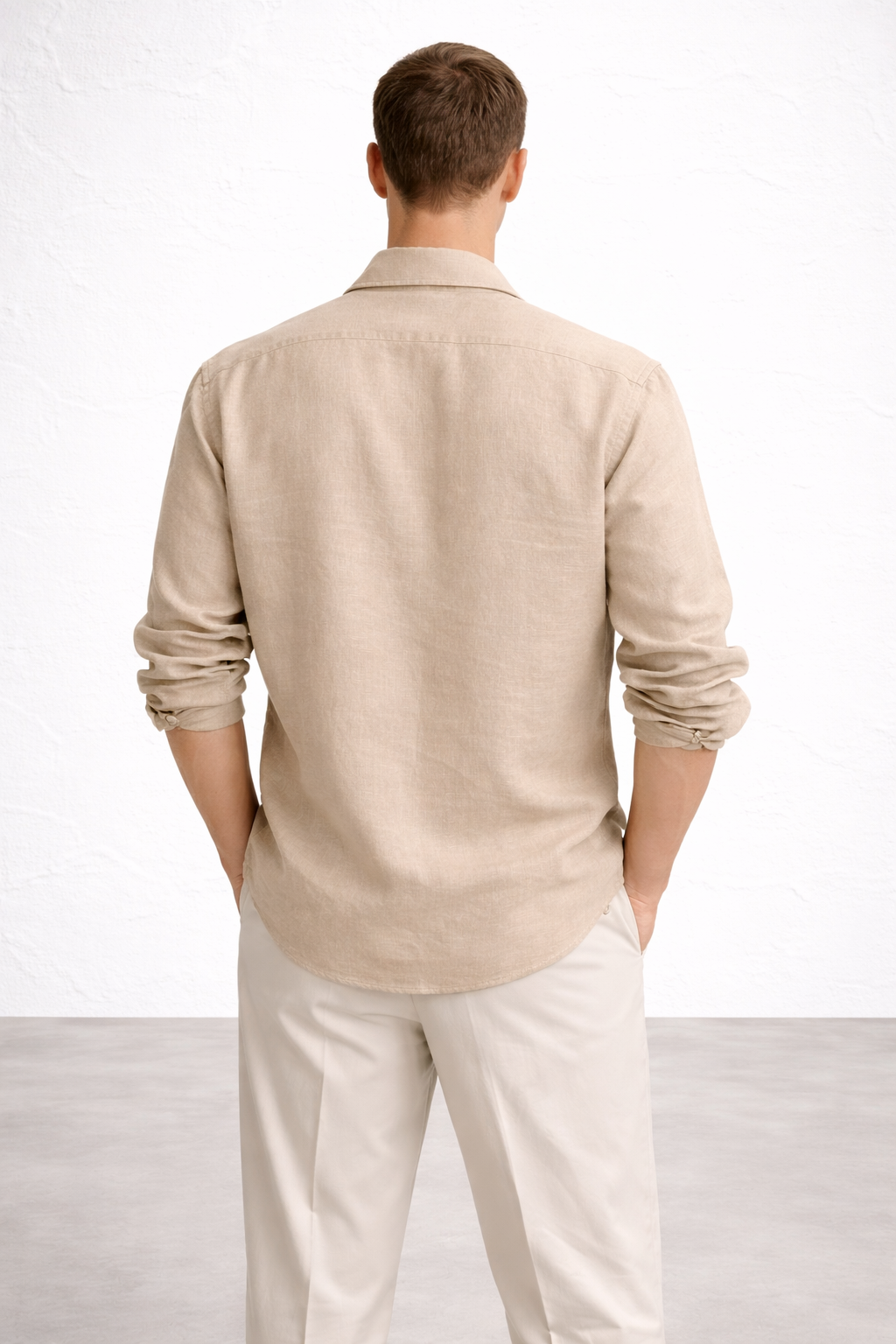 EBONY FLOWER SHIRT BEIGE