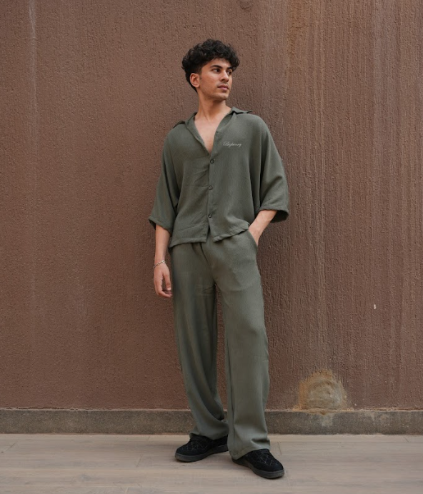 DOLMAN BROWN TEXTURED CO-ORD SET NEW EDITION