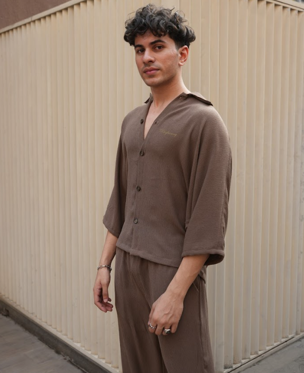 DOLMAN BROWN TEXTURED CO-ORD SET NEW EDITION
