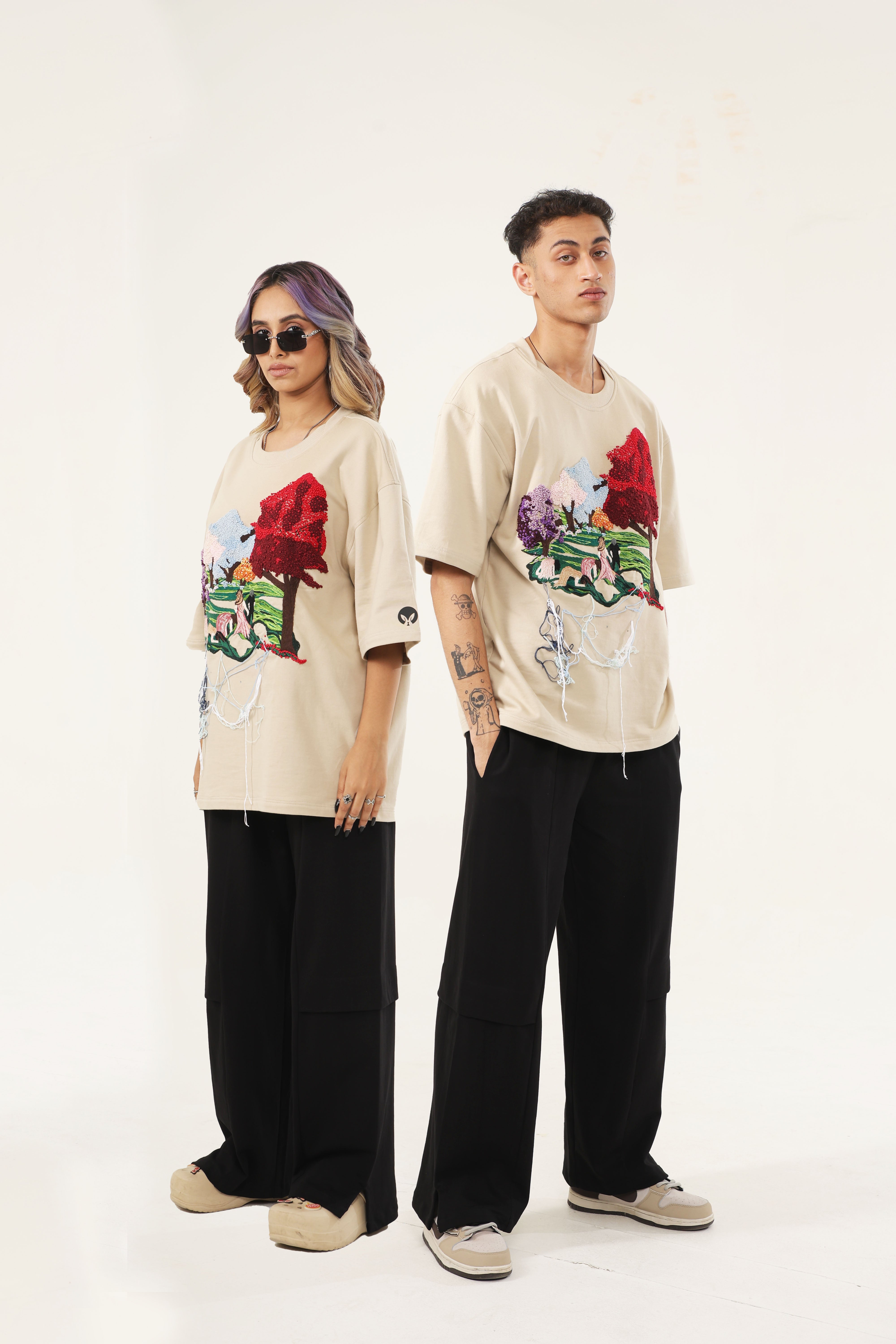 ANGEL HANDEMBROIDERED UNISEX TSHIRT